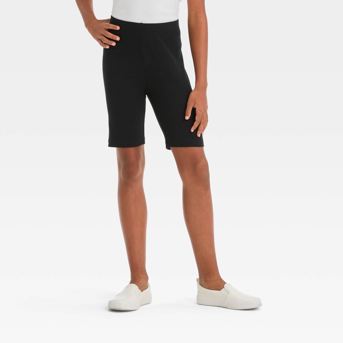 Girls' Bike Shorts - Cat & Jack™ Dark Black S | Target