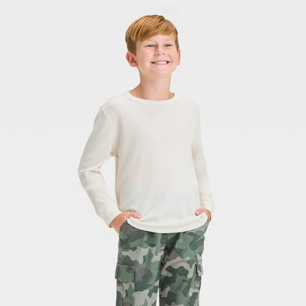 Boys' Long Sleeve Thermal T-Shirt - Cat & Jack™ | Target