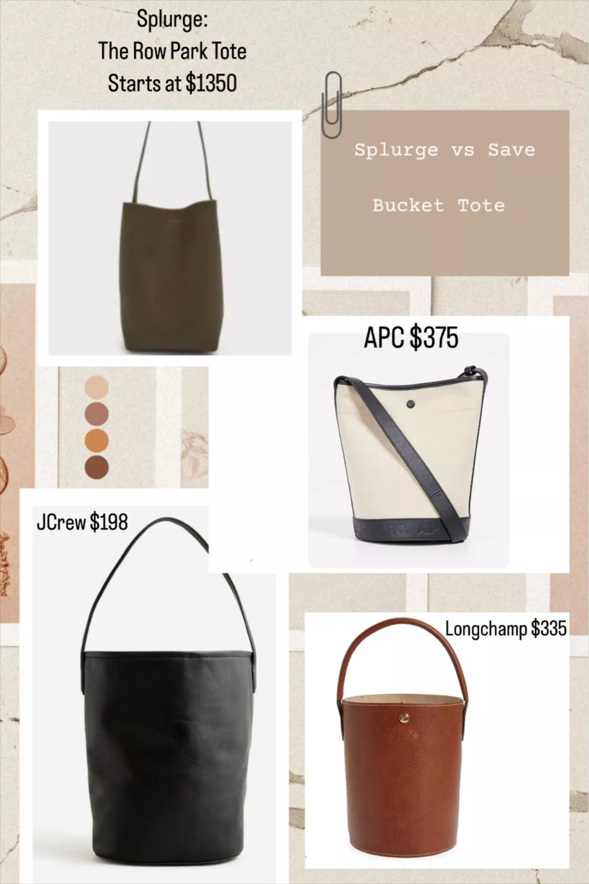 Épure Leather Bucket Bag curated on LTK