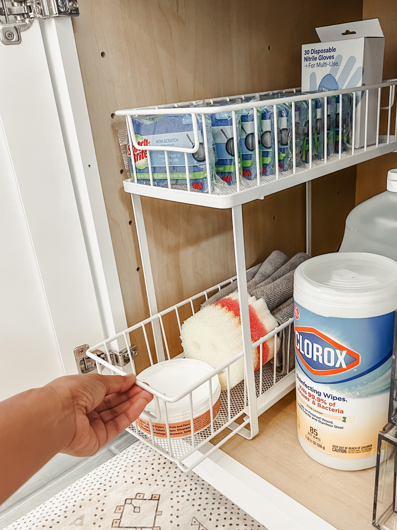 Loving this organizational tower for under our kitchen sink 

#LTKhome
