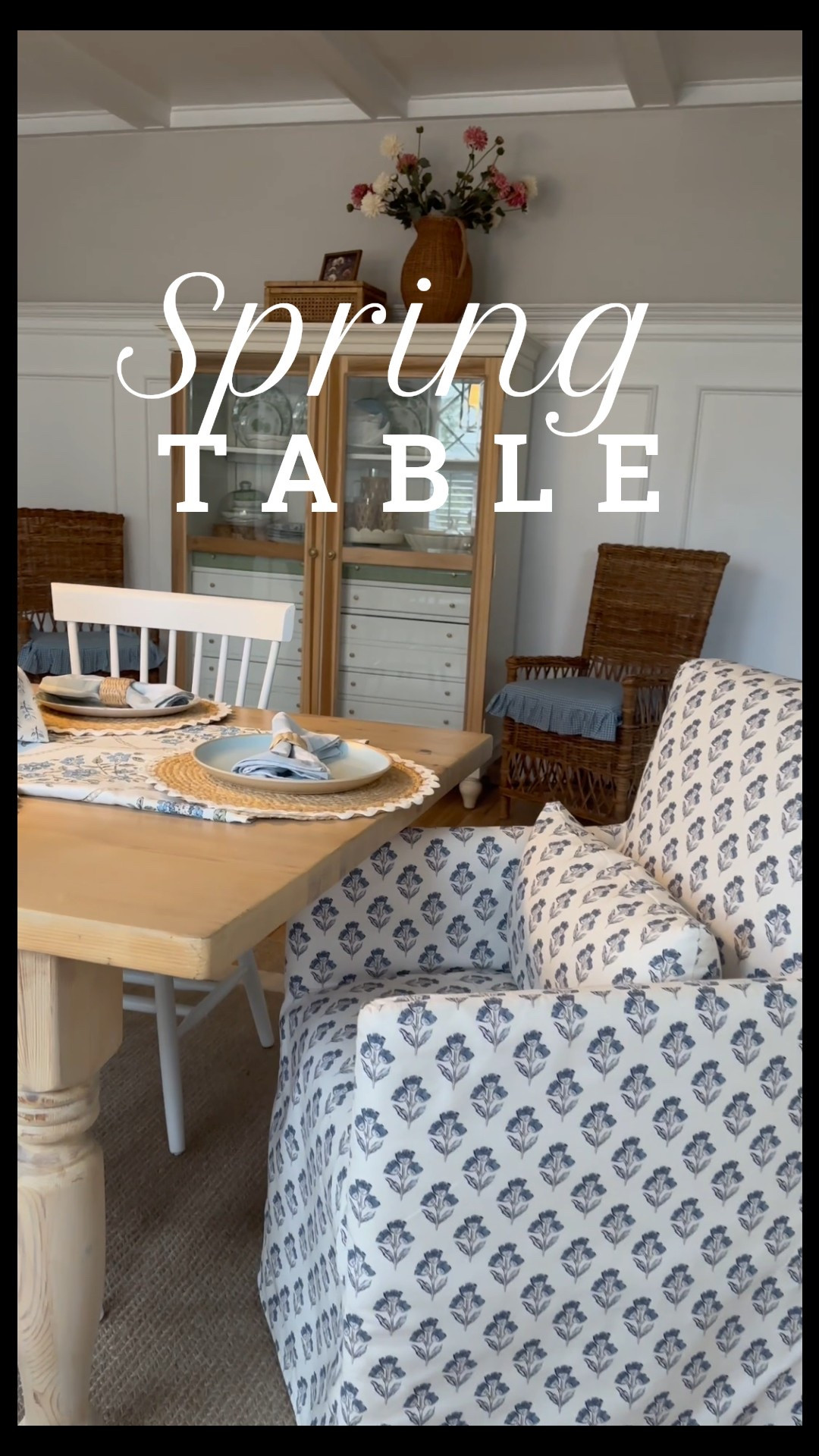 Having so much fun setting the table with blues and whites for spring.  

#LTKHome