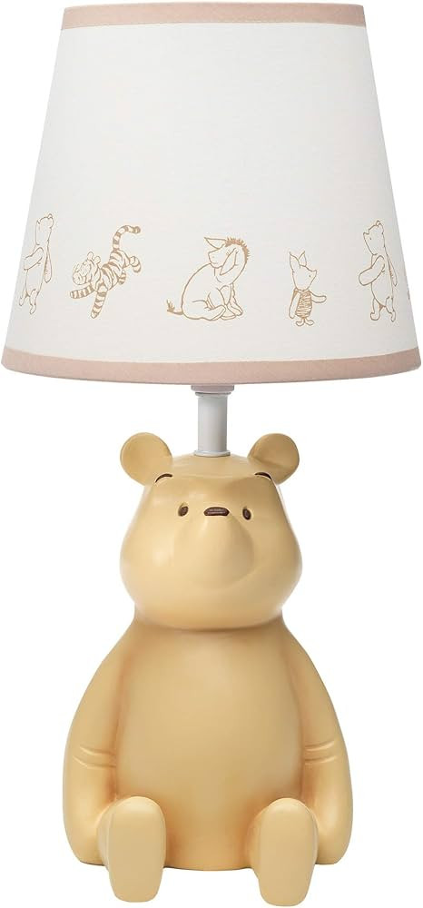 Lambs & Ivy Disney Baby Storytime Pooh 3D Table Lamp with Shade | Amazon (US)