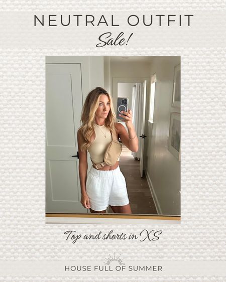 Cross body purse - Lulu lemon alternative 
Crop top sale
White linen shorts 

#LTKsalealert #LTKunder50 #LTKstyletip