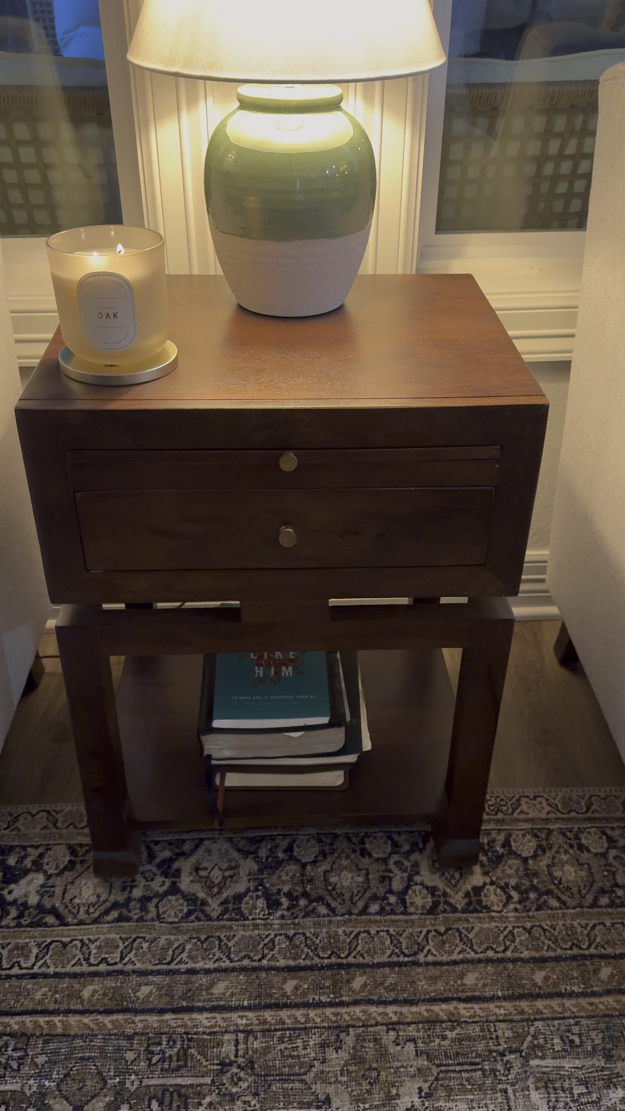 A sturdy end table that has beautiful curved legs and looks so high end! They have two different wood tones available. I love both but wanted a richer color for my living room! 

#LTKU #LTKHome #LTKGiftGuide