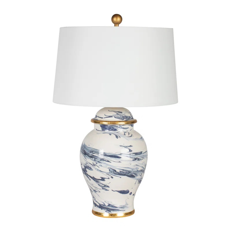 Marina 29" Blue/White Table Lamp | Wayfair Professional