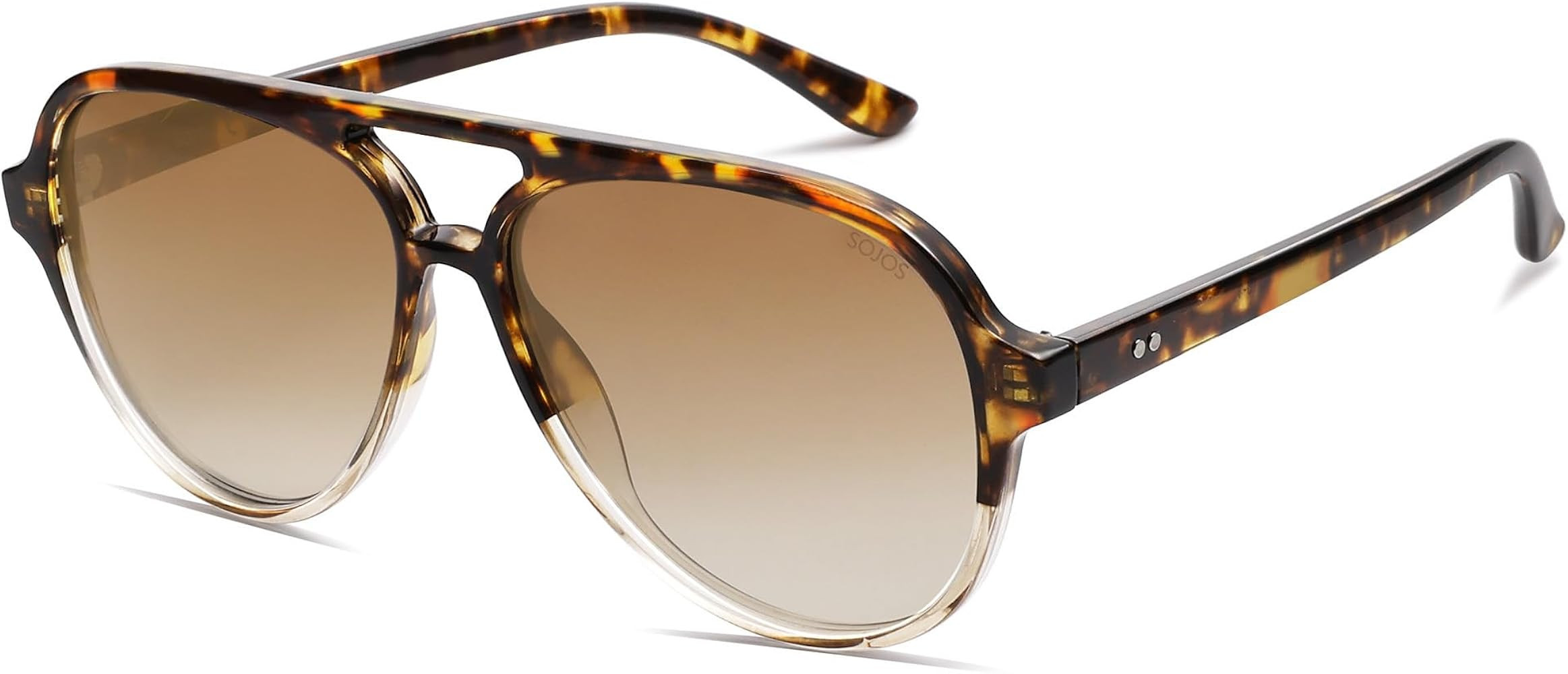 SOJOS Classic Polarized Aviator Sunglasses for Women Men, Retro Trendy Aviators Shades SJ2201 | Amazon (US)