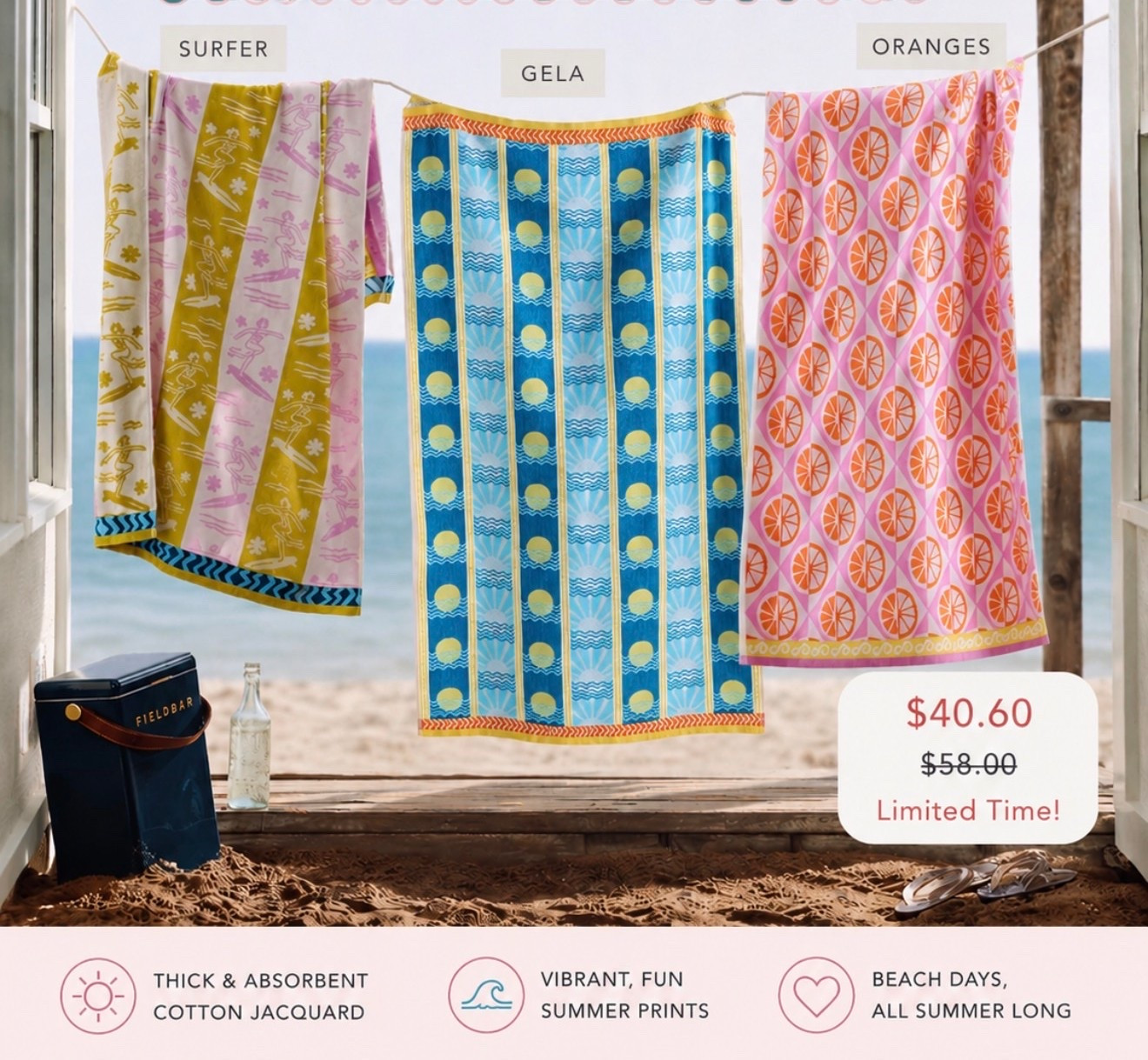 I bought these towels last summer & they wear the best. Thick & come in fun prints.

#LTKmomlife #LTKSeasonal #LTKHome