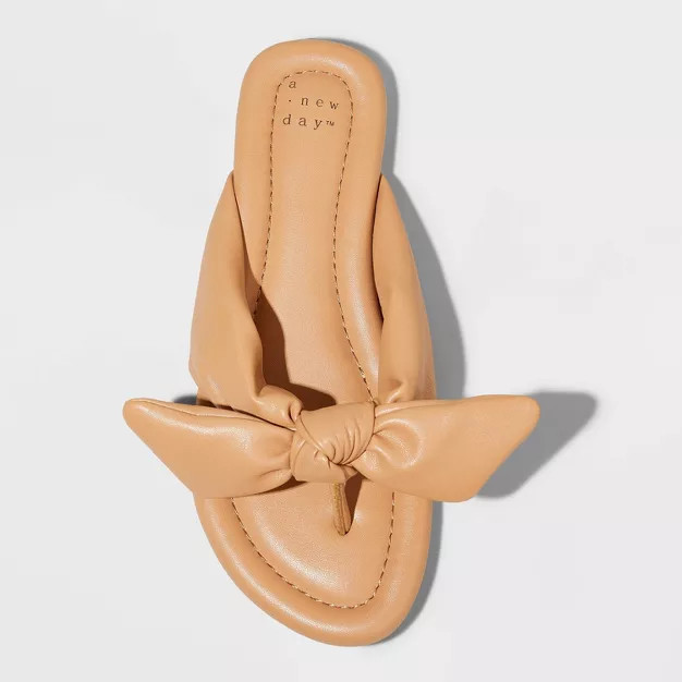 Women's Adley Bow Flip Flop Sandals - A New Day™ | Target