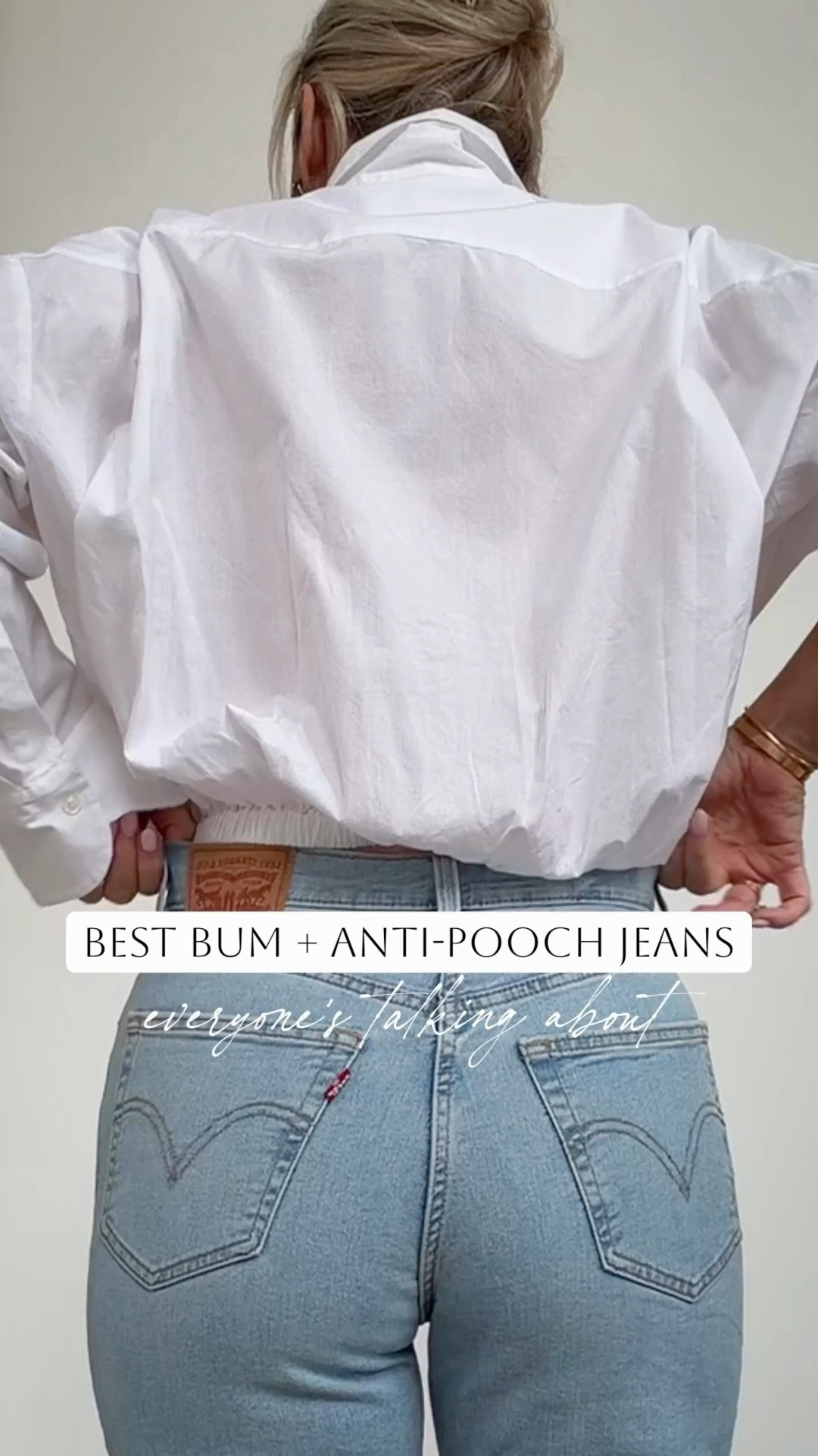 Best bum + anti-pooch jeans everyone’s talking about🔥💯🍑!!!
I’m not kidding — I went back and ordered three more colors. They’re that good. Super stretchy, insanely comfortable, and the deep V back gives the best shape. They cinch the waist without giving that front pooch situation (you know what I mean).

They run pretty TTS but if you’re between sizes size up since the waist is more fitted.
So flattering. So good.🔥



stretchy shaping jeans. anti pooch jeans. high waisted flattering denim. deep V back jeans. tummy smoothing jeans. straight leg jeans.

#LTKSeasonal #LTKSaleAlert #LTKOver40