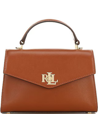Lauren Ralph Lauren Small Farrah Leather Satchel Bag | Dillard's | Dillard's