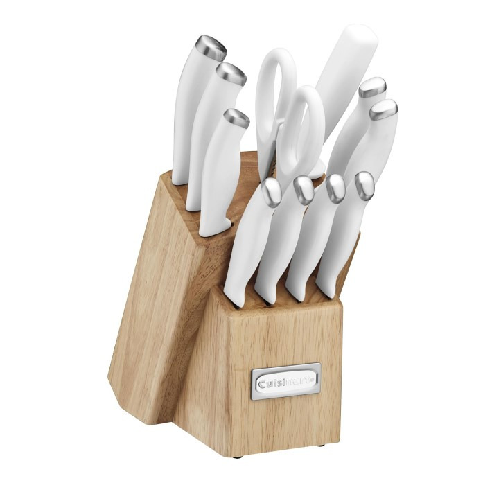 Cuisinart 12-Piece Color Pro Collection Block Set, White | Williams-Sonoma