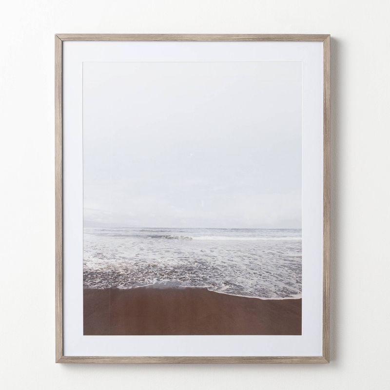 30&#34; x 36&#34; Serene Beach Framed Under Glass - Threshold&#8482; designed with Studio McGee | Target