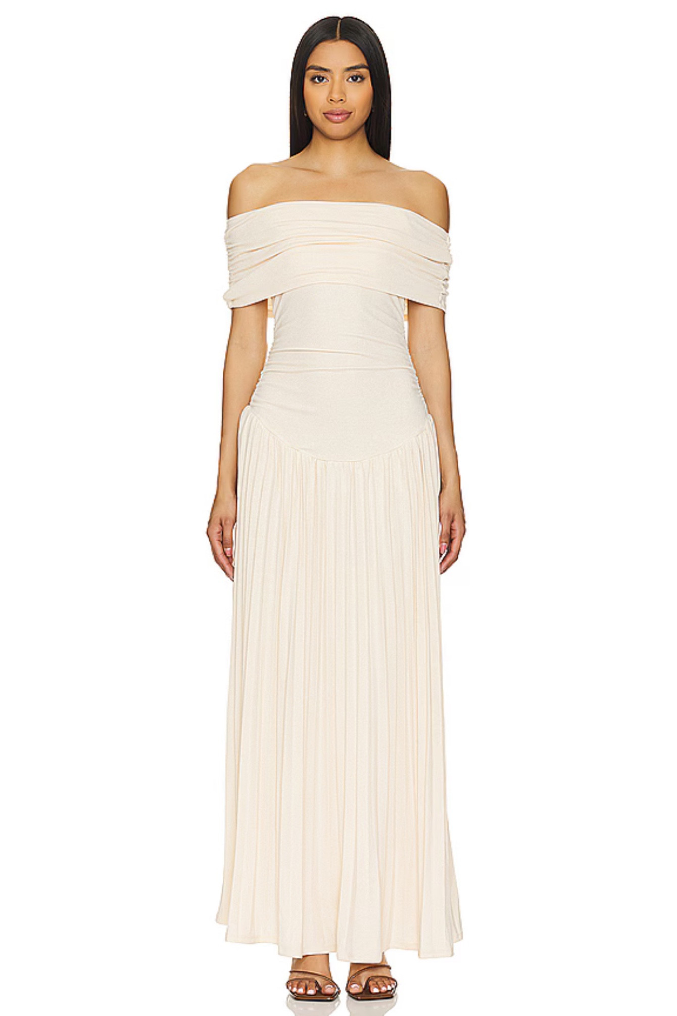 Gorgeous off the shoulder cream dress that I’ve been wearing lately!!💌

#LTKWatchNow #LTKBeauty #LTKU