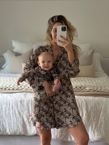 Mama and baby matching PJs — SO incredibly soft! Wearing a size M in the Boyfriend Shirt 

#LTKkids #LTKfamily #LTKbaby