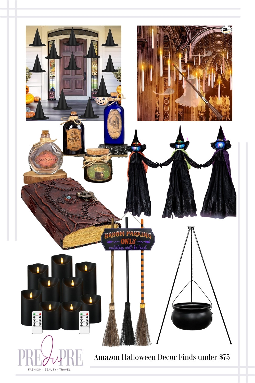 It's time to cast a spell on your home with these spooky and chic Halloween decor finds from Amazon! I've pulled together the most creative and fun witchy Halloween decor essentials, and yes, everything is under $75! We're talking about those viral floating candles that look like they came straight out of Hogwarts, a spooky cauldron for your porch, and the cutest light−up witch stakes. Plus, grab those black flameless candles and apothecary potion bottles to complete your eerie-yet-stylish setup. Click the link to shop these finds quickly before they sell out and get your home ready for a magically spooky season!

#HalloweenDecor #WitchyDecor #SpookySeason #AmazonHalloween #OutdoorDecor #HogwartsDecor #BlackDecor #FallVibes #PreDupreStyle #LTKFinds #LTKHoliday #HomeStyling 

 #LTKSeasonal #LTKHome #LTKFindsUnder100