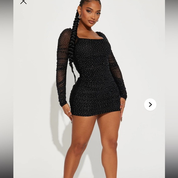Elegant Black rhinestone Dress | Poshmark