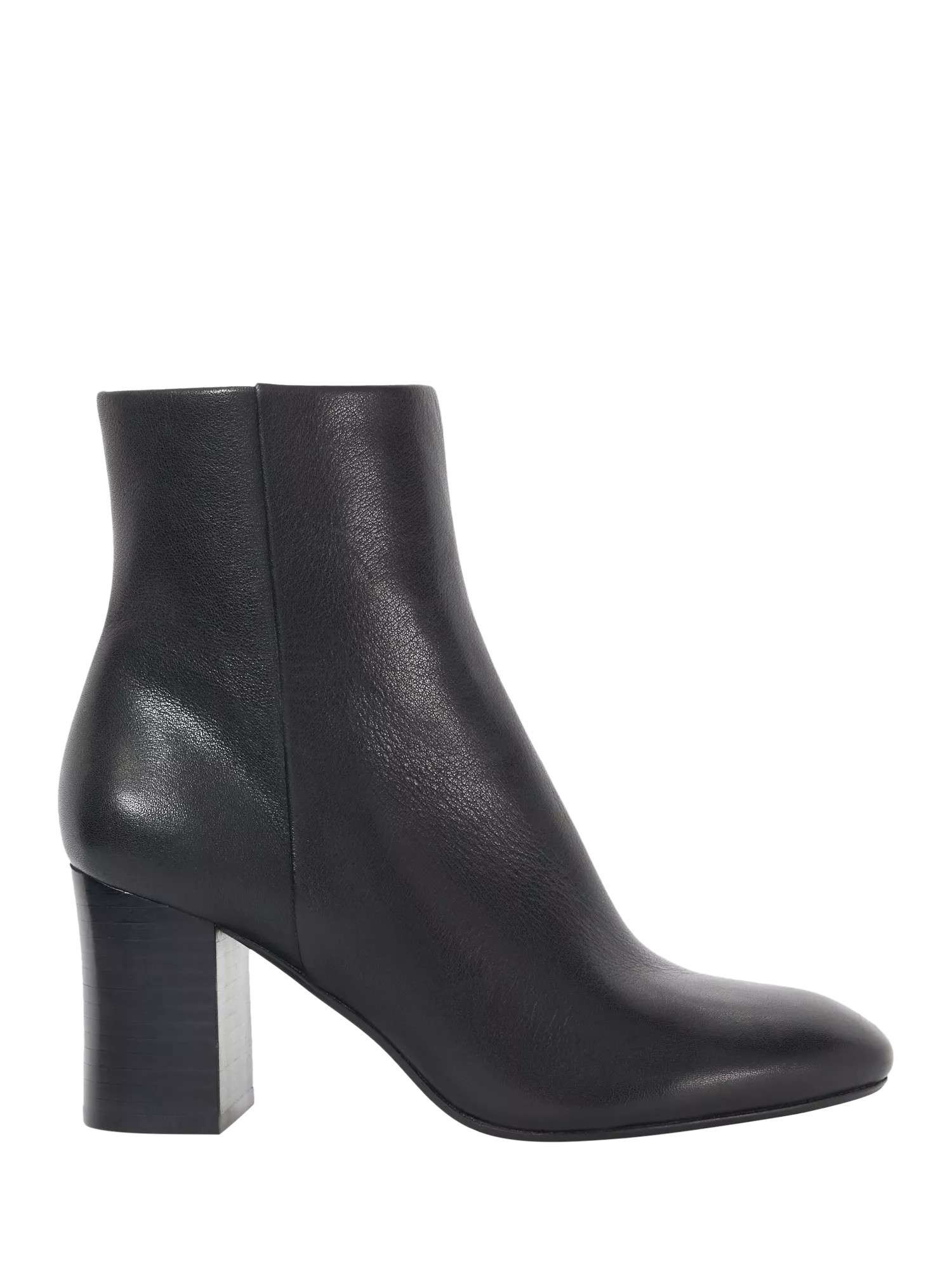 Dune London Ollave Leather Ankle Boots, Black | John Lewis (UK)