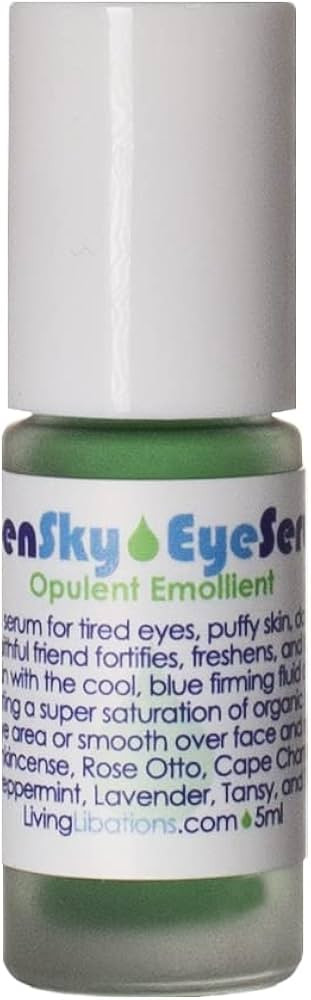 Living Libations - Organic Open Sky Eye Serum | Natural, Wildcrafted, Vegan Clean Beauty (0.17 fl... | Amazon (US)
