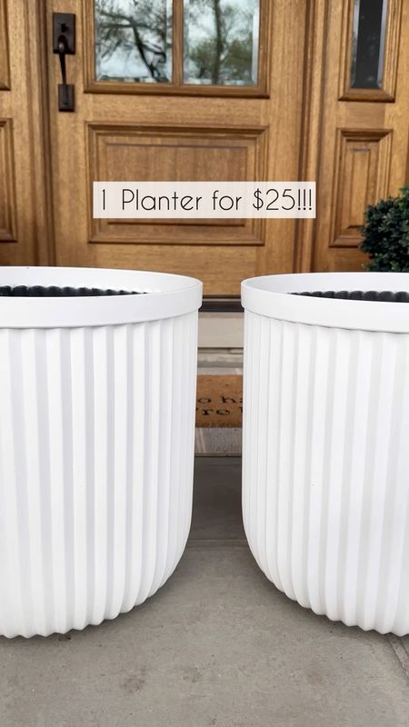Snag this Walmart designer dupe planter while it’s back in stock!! Just $25!! Perfect for front porch or patio decor all summer long! 

#patiodecor #homedecor 

#LTKunder50 #LTKhome #LTKSeasonal
