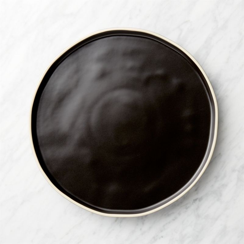 Sloan Black Dinner Plate + Reviews | Crate and Barrel | Crate & Barrel
