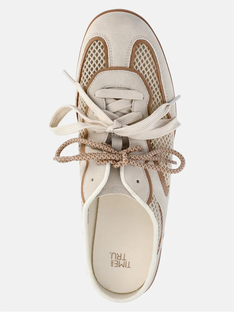Time and Tru Women's Lace Up Mesh Mule Sneakers - Walmart.com | Walmart (US)