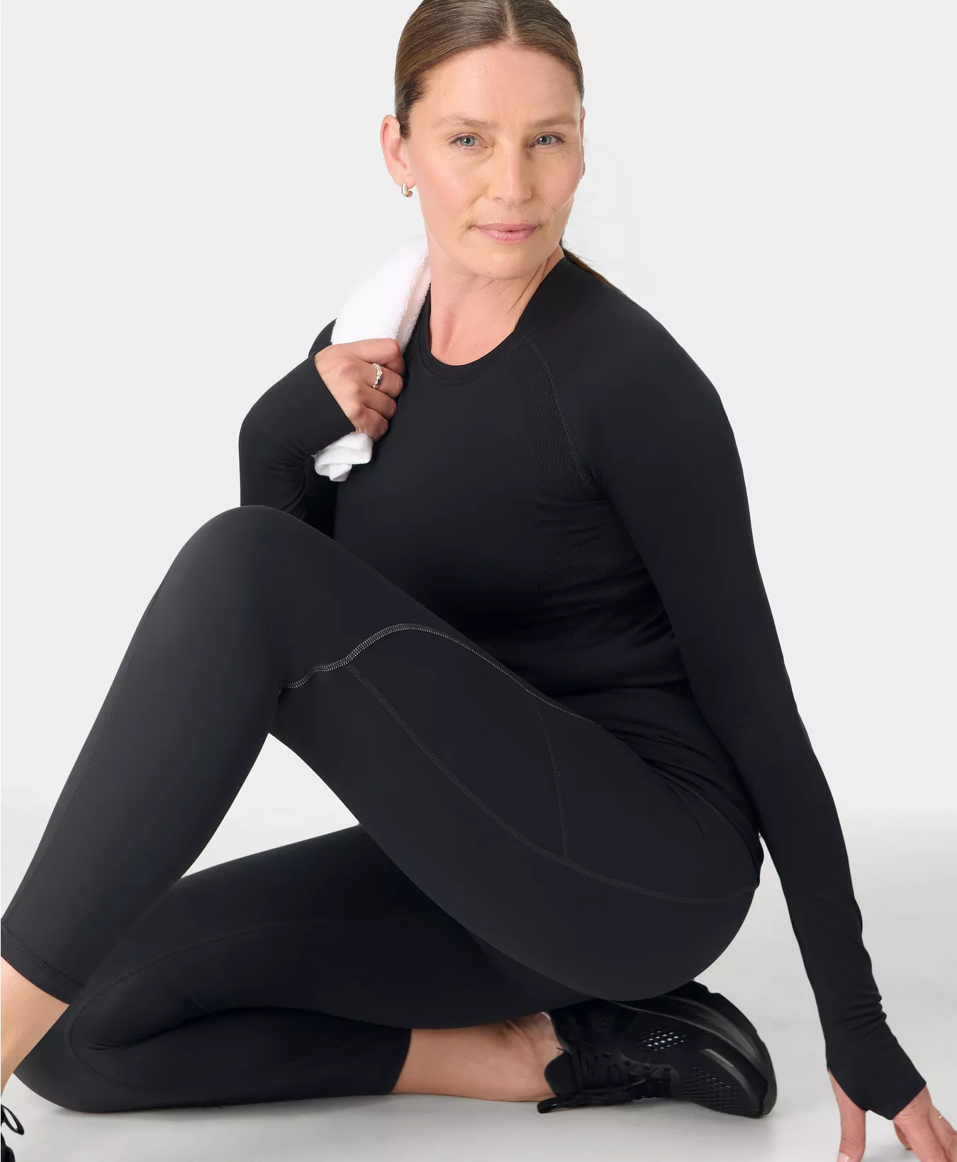Therma Boost 7/8 Running Leggings - Black | Women's Leggings | Sweaty Betty | Sweaty Betty UK