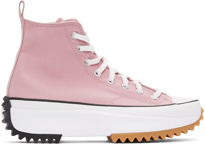 Pink Run Star Hike High-Top Sneakers | SSENSE