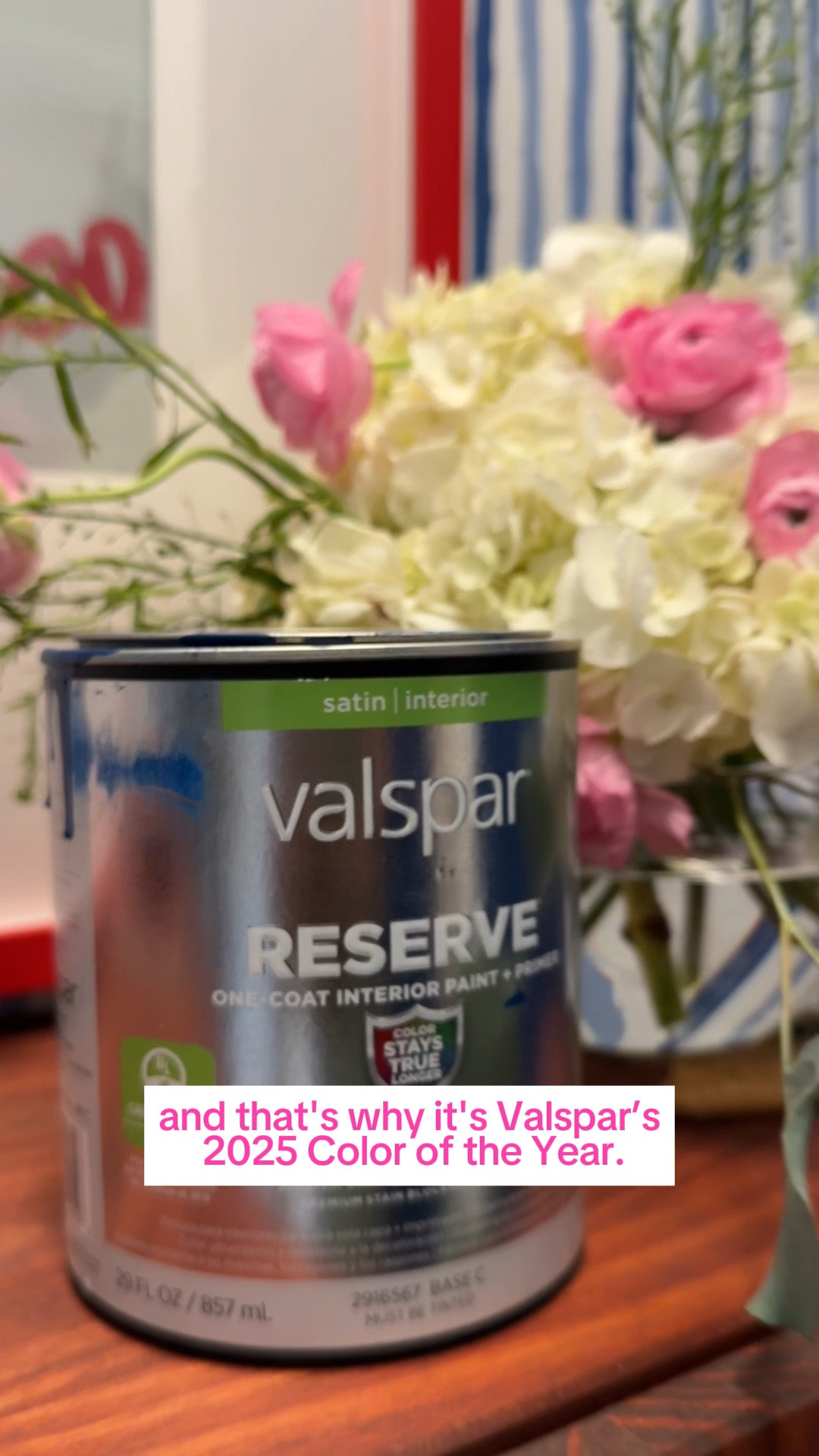 Watch me use Valspar’s Color of the Year to upgrade my friend’s entryway!