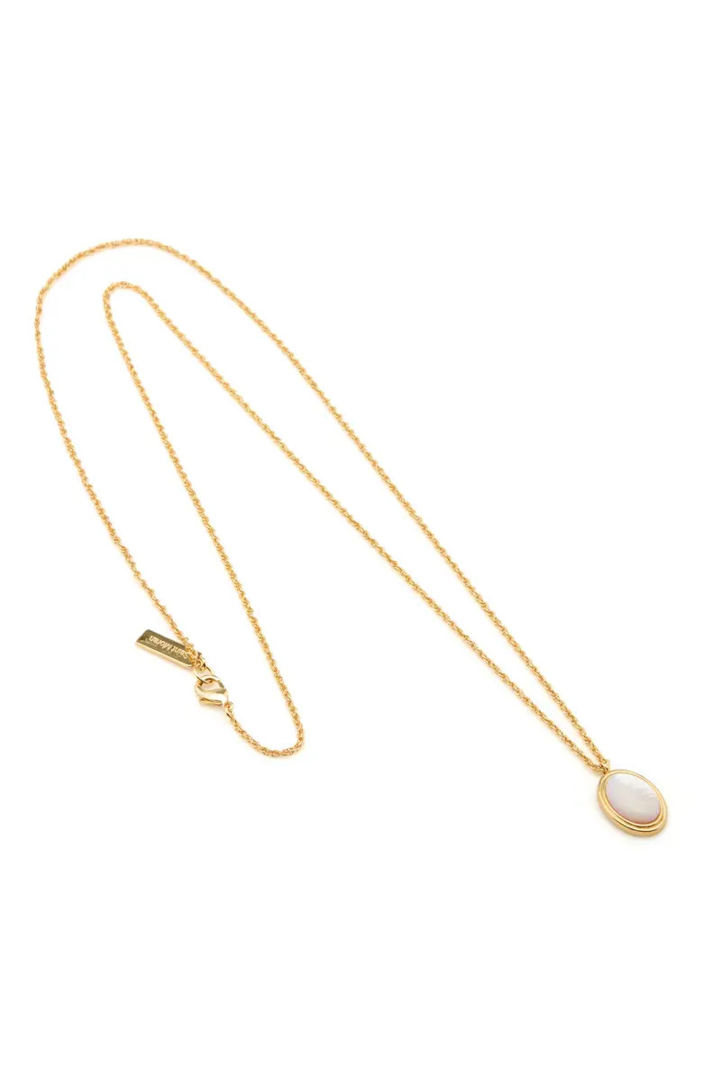 Oval Mother-of-Pearl Pendant Necklace | Nordstrom