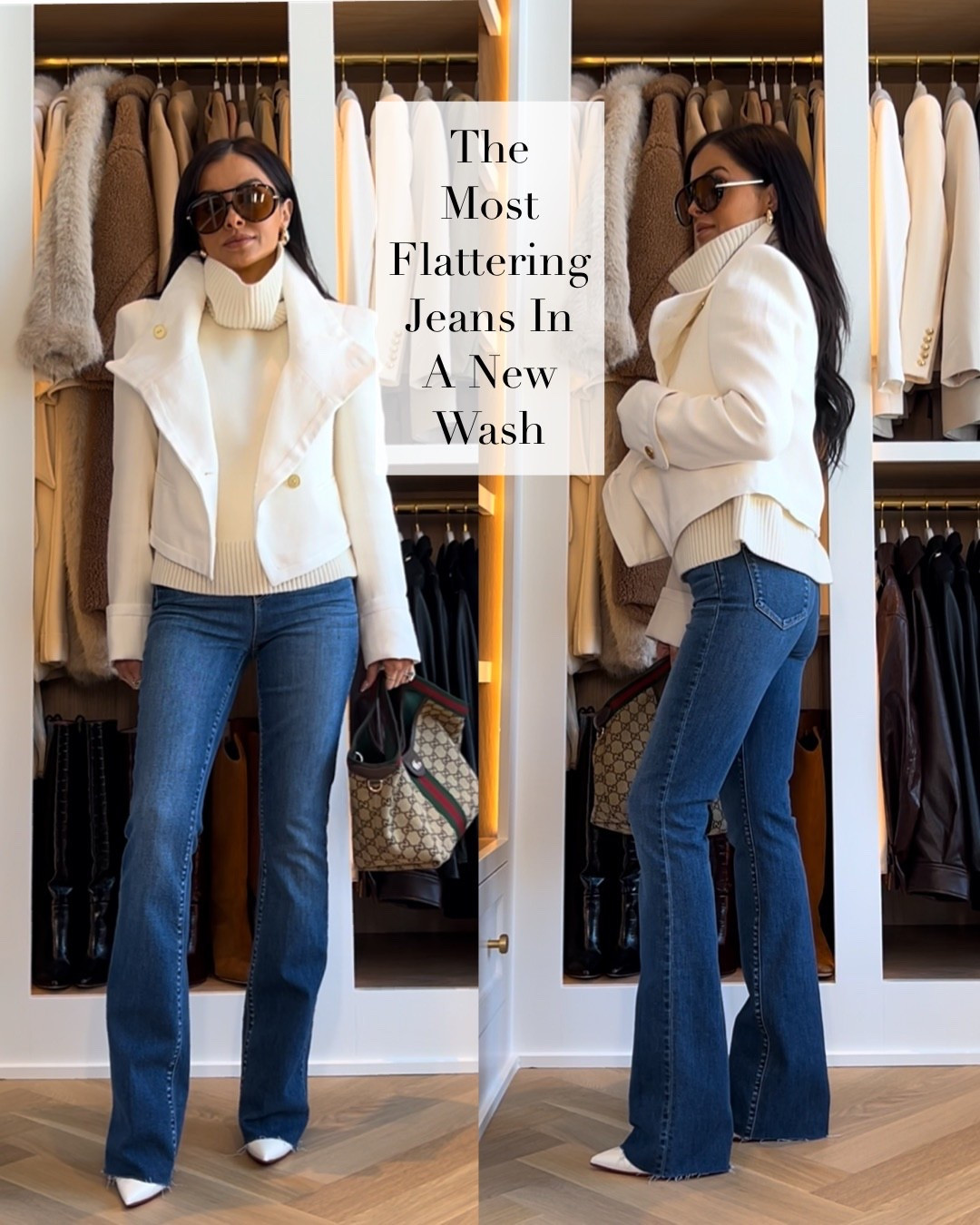 The L’agence Ruth Raw Hem Jeans now come in a new blue wash! They are so flattering & have a little stretch which makes them so comfortable for daily wear. I styled them with this Zara turtleneck & Viral Zara Jacket in white to create an elevated winter look. 

L’agence Denim - wearing a 24 
Zara White Jacket - wearing an XS
Zara Turtleneck Sweater - wearing an XS
Gucci Giglio Bag - size Small

Miamiamine elevated winter look raw hem denim styling blue wash jeans chic winter outfit elevated basics Gucci bag Amazon accessories Nordstrom new arrivals Amazon accessories Zara finds

#LTKPetite #LTKOver40 #LTKSeasonal