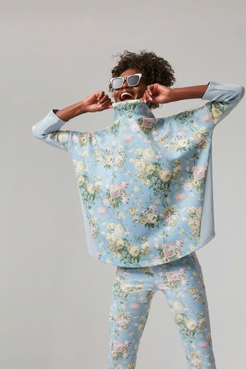 Breezy Blue Chintz Funnel Pullover | Tnuck Sport | Tuckernuck (US)