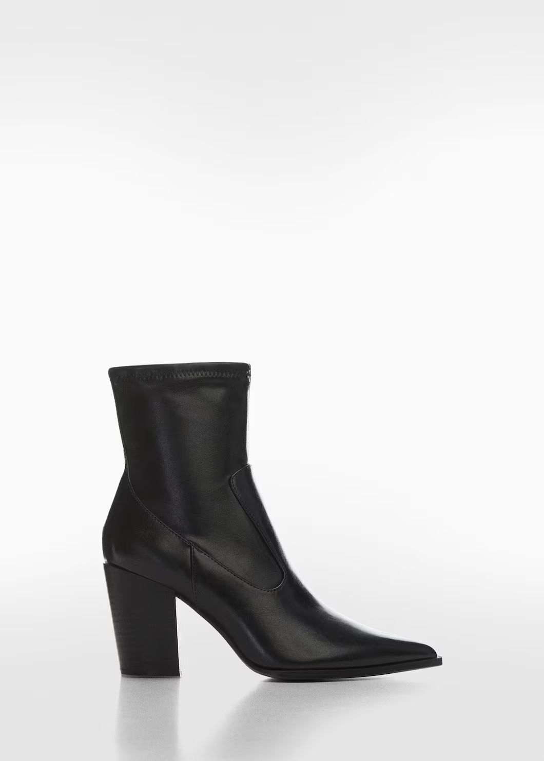 Pointed-toe ankle boot swith zip closure | MANGO (UK)