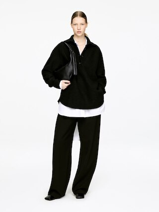 Mid Size Curved Shoulder Bag – Black – Women – ARKET EU | Arket EU