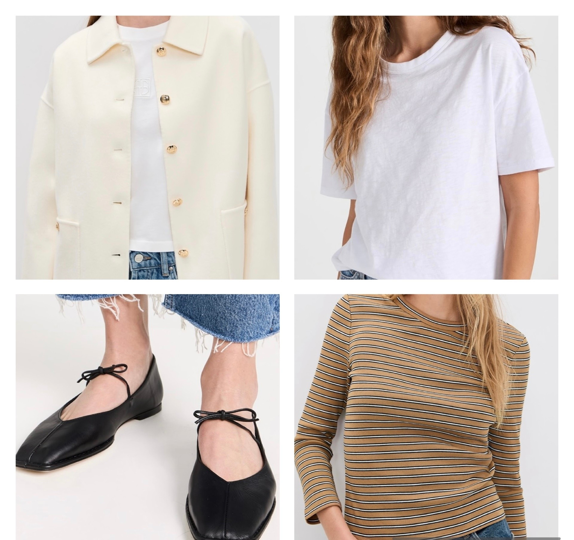 In my shopping basket.  Timeless pieces you can wear year-round. All from #Shopbop.  Easy #minimalist pieces to incorporate into your existing wardrobe  #neutrals #timeless 

#LTKSeasonal #LTKStyleTip