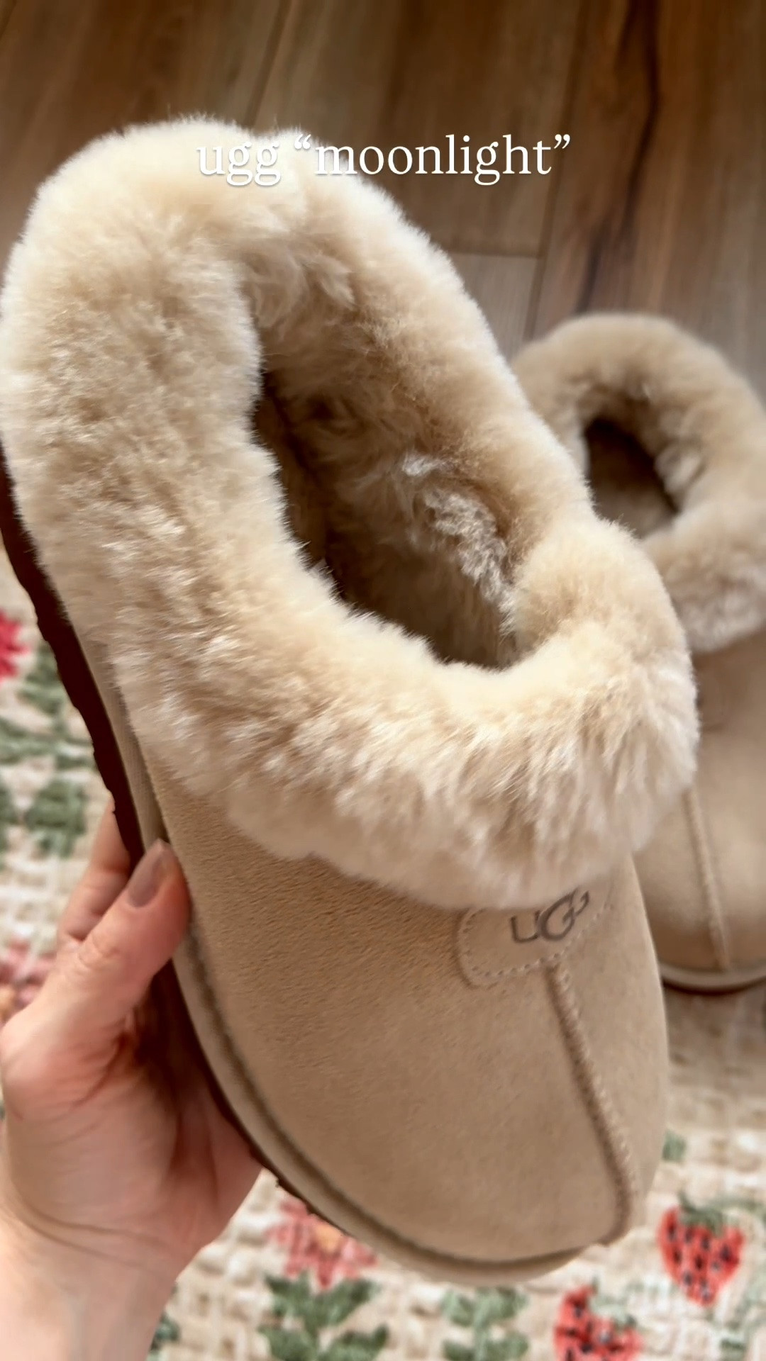 “moonlight” is the prettiest new neutral shade from ugg. its such a beautiful creamy beige, not too pink and not too yellow. slippers are comfy as always and i sized up 1 as i normally do with uggs

#LTKSeasonal #LTKSaleAlert #LTKootd