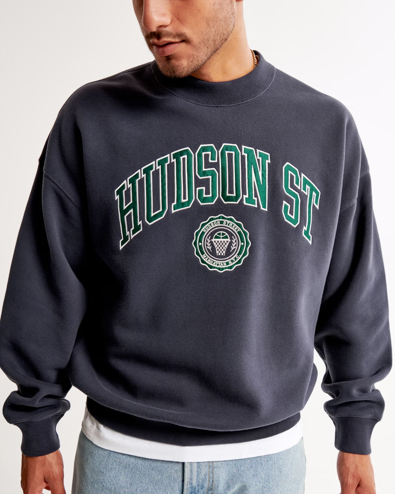 Varsity Graphic Crew Sweatshirt | Abercrombie & Fitch (US)