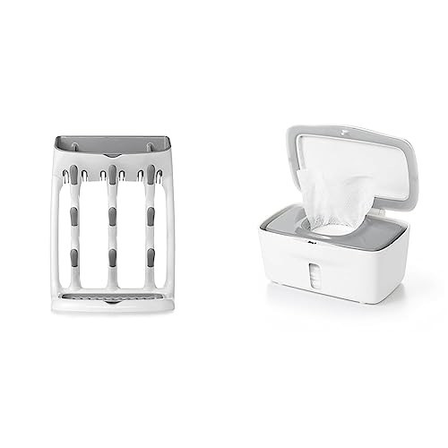 OXO Tot Space Saving Drying Rack + Wipes Dispenser - Saves Counter Space, Dispenses One Wipe at a Time | Amazon (US)