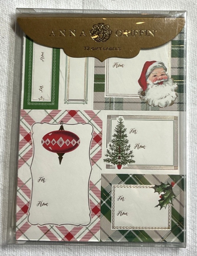 ANNA GRIFFIN Christmas Gift LABELS (72)  NIB | eBay US