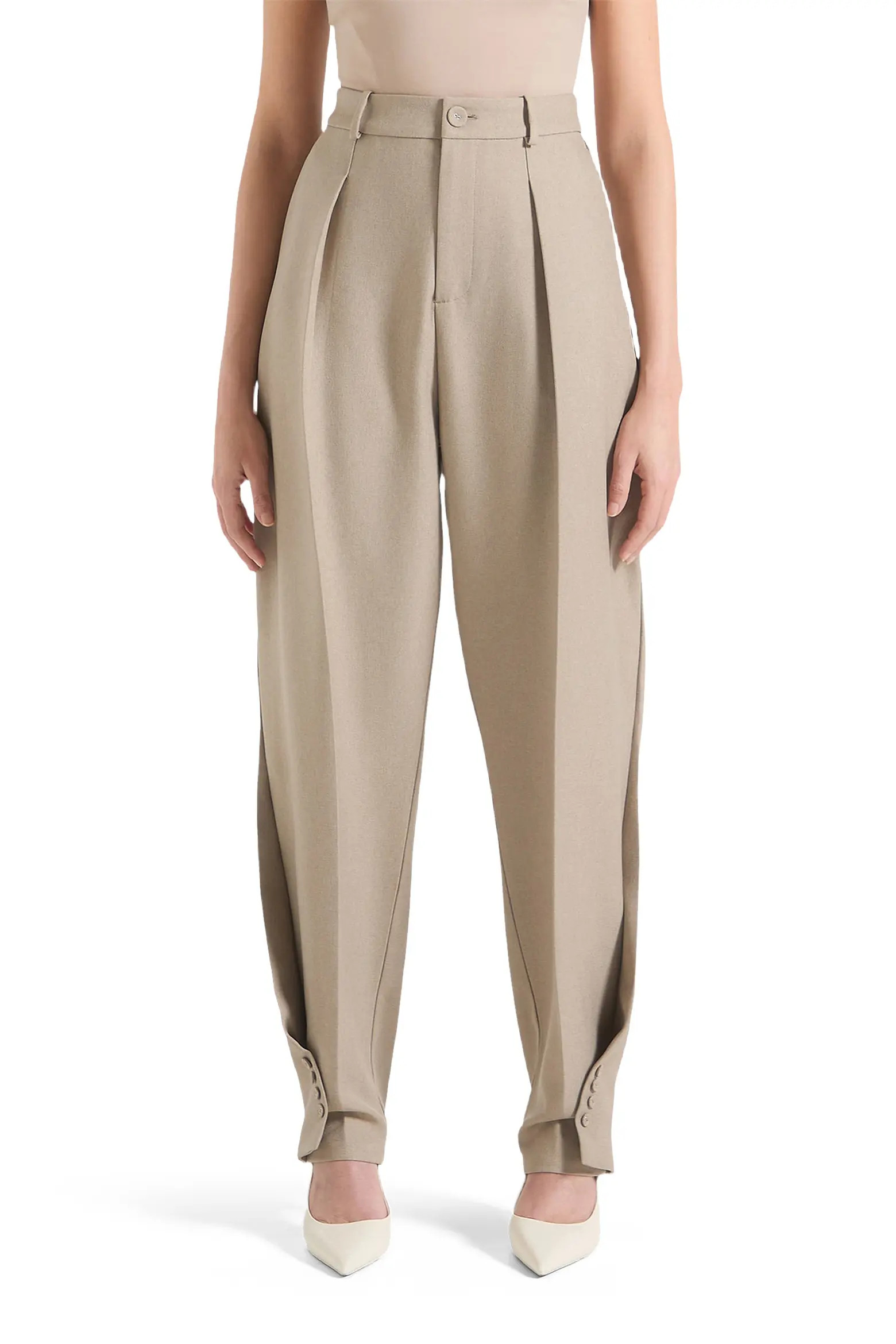 Manière De Voir Sophie Twist Leg Tailored Trousers (Women) | Nordstrom | Nordstrom
