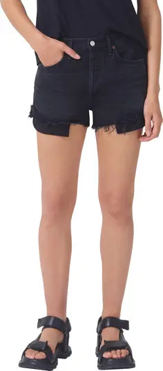 Parker High Waist Relaxed Cutoff Organic Cotton Denim Shorts | Nordstrom