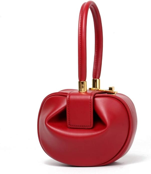 Handbags For Ladies Fashion Retro Genuine Leather Handmade Dumplings Satchel Women Small Shopping... | Amazon (US)