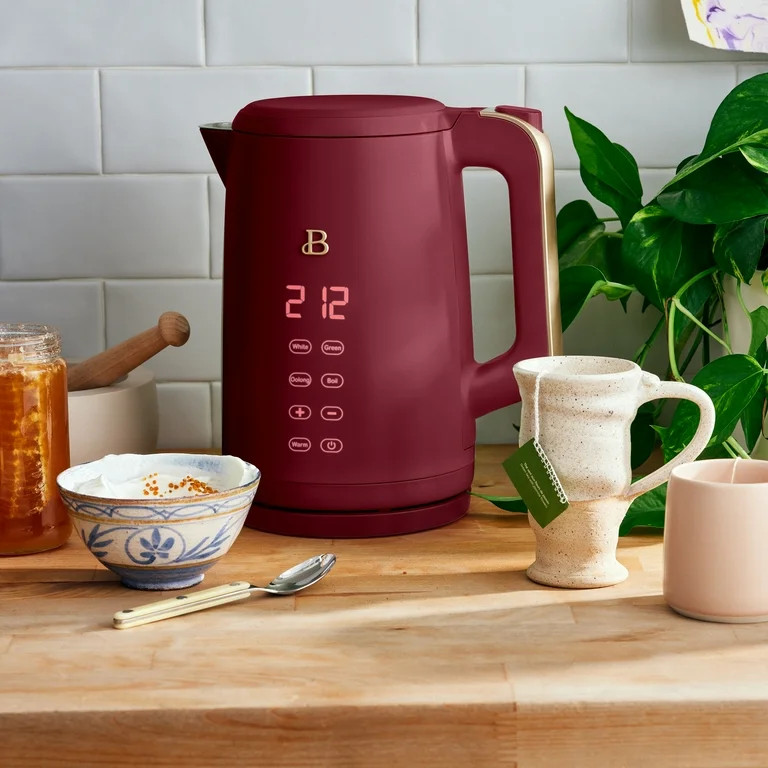 Beautiful 1.7L Digital Double Wall Electric Kettle, Limited Edition Merlot by Drew Barrymore - Wa... | Walmart (US)