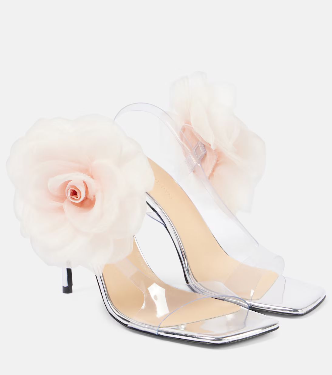 Floral-appliqué PVC and leather sandals | Mytheresa (INTL)