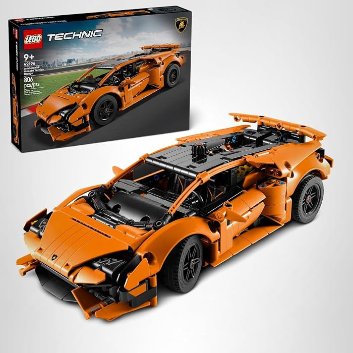 LEGO Technic Lamborghini Hurac\u00e1n Tecnica Orange Toy Cars - Building Toys for Kids, Boys & Gi... | Amazon (US)