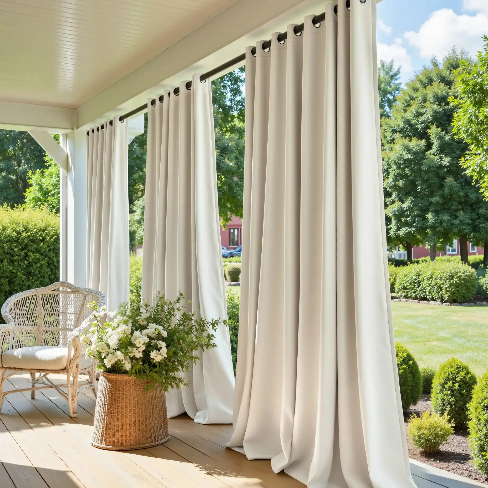 Heck Solid Acrylic Outdoor Curtain | TWOPAGES