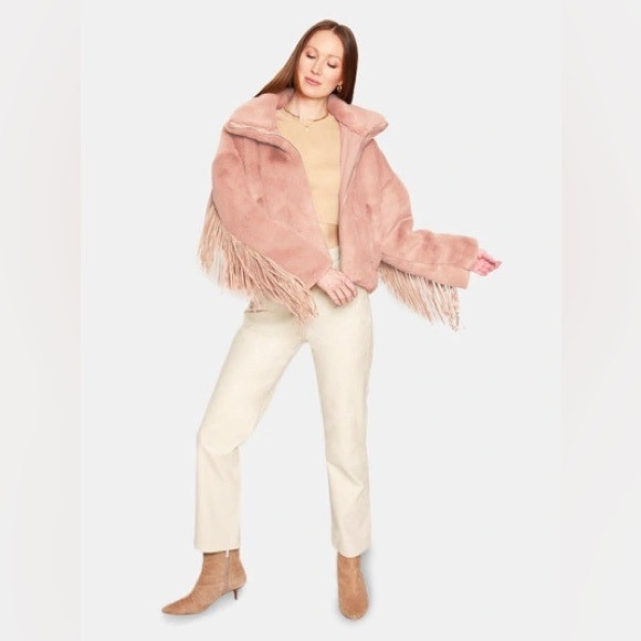 NWT Blue Revival DANCING IN THE MOONLIGHT FRINGE JACKET in Blush | Poshmark