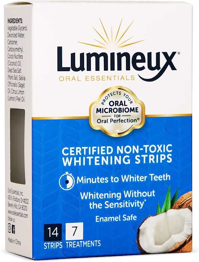 Lumineux Teeth Whitening Strips by Oral Essentials -7 Treatments Dentist Formulated and Certified... | Amazon (US)