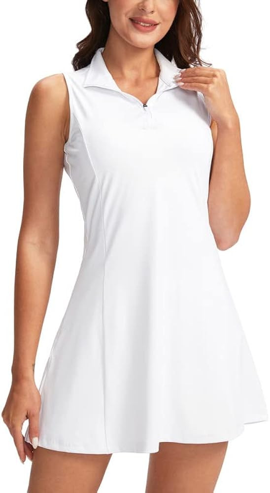 Viodia Women's Tennis Golf Dress with Shorts Active Exercise Workout Sports Athletic Dresses for ... | Amazon (US)