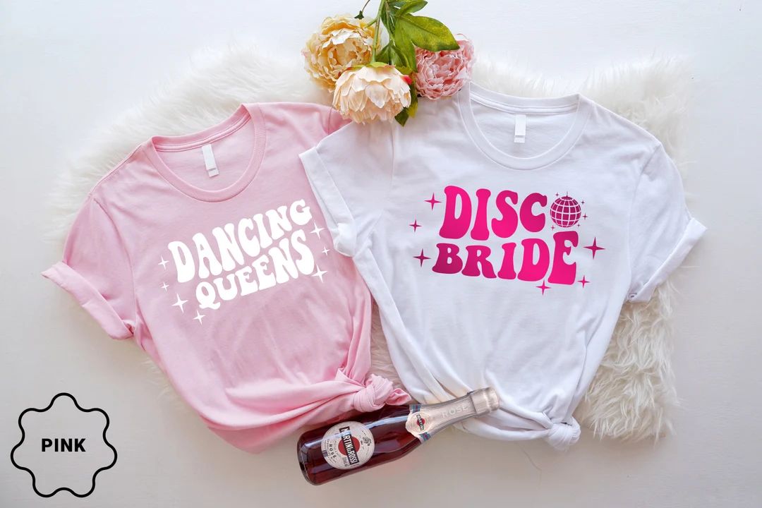 Disco Bachelorette Party Shirts, Disco Bride, Bridesmaid Shirts, One Last Disco, Country Bachelor... | Etsy (US)