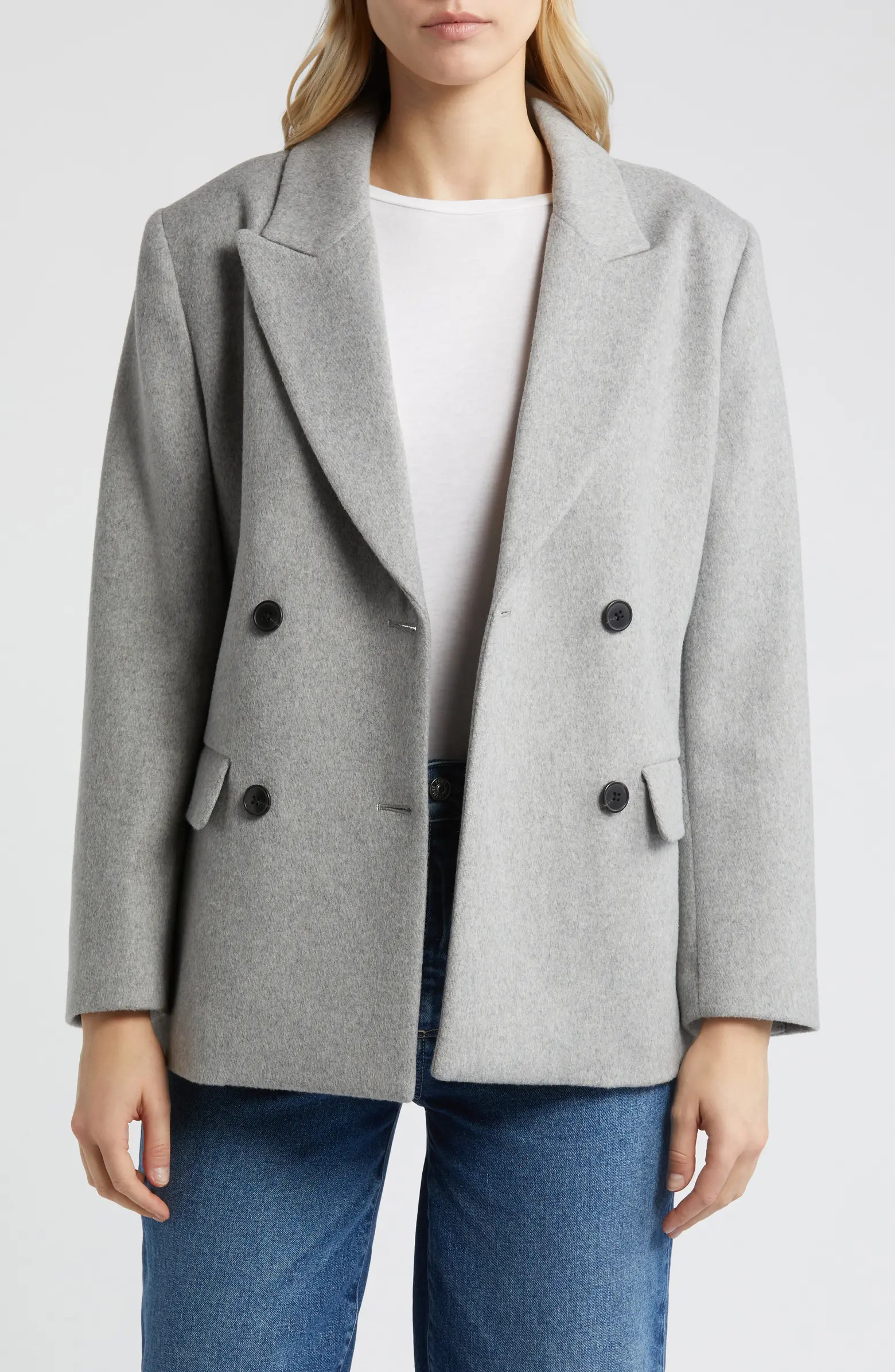 Caslon® Double Breasted Wool Blend Blazer | Nordstrom | Nordstrom